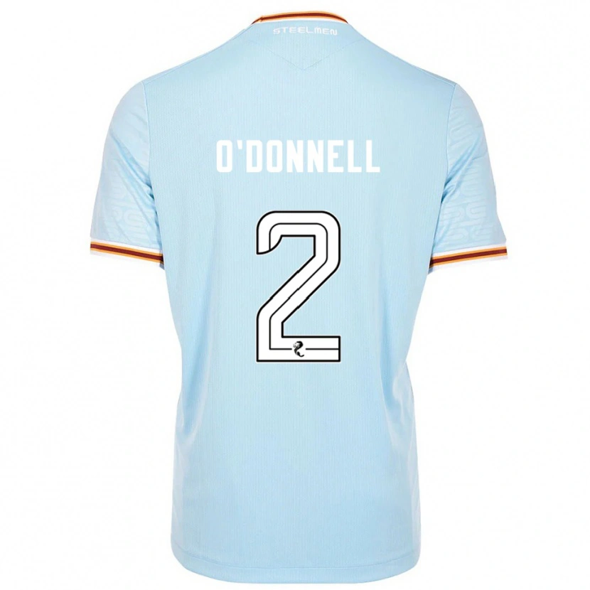 Danxen Mulher Camisola Stephen O'donnell #2 Azul Celeste Alternativa 2025/26 Camisa