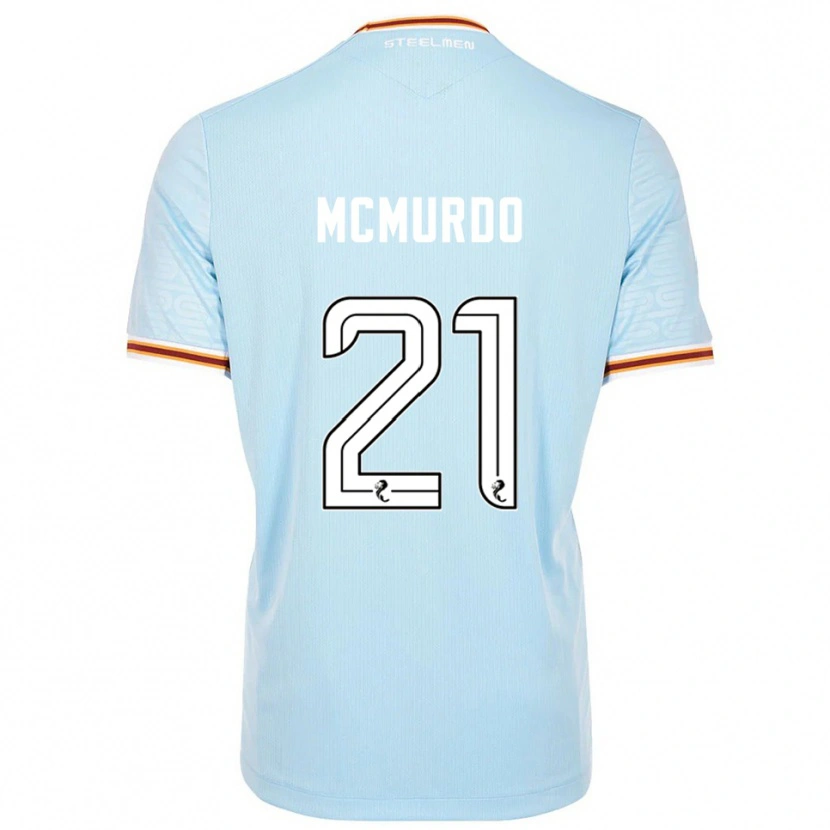 Danxen Mulher Camisola Emma Mcmurdo #21 Azul Celeste Alternativa 2025/26 Camisa