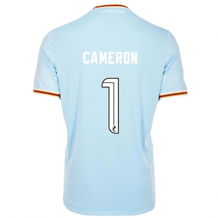 Danxen Mulher Camisola Rebecca Cameron #1 Azul Celeste Alternativa 2025/26 Camisa