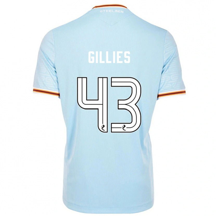 Danxen Mulher Camisola Jay Gillies #43 Azul Celeste Alternativa 2025/26 Camisa