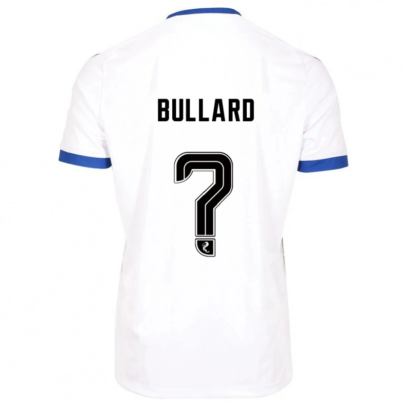 Danxen Mulher Camisola Cole Bullard #0 Branco Azul Alternativa 2025/26 Camisa