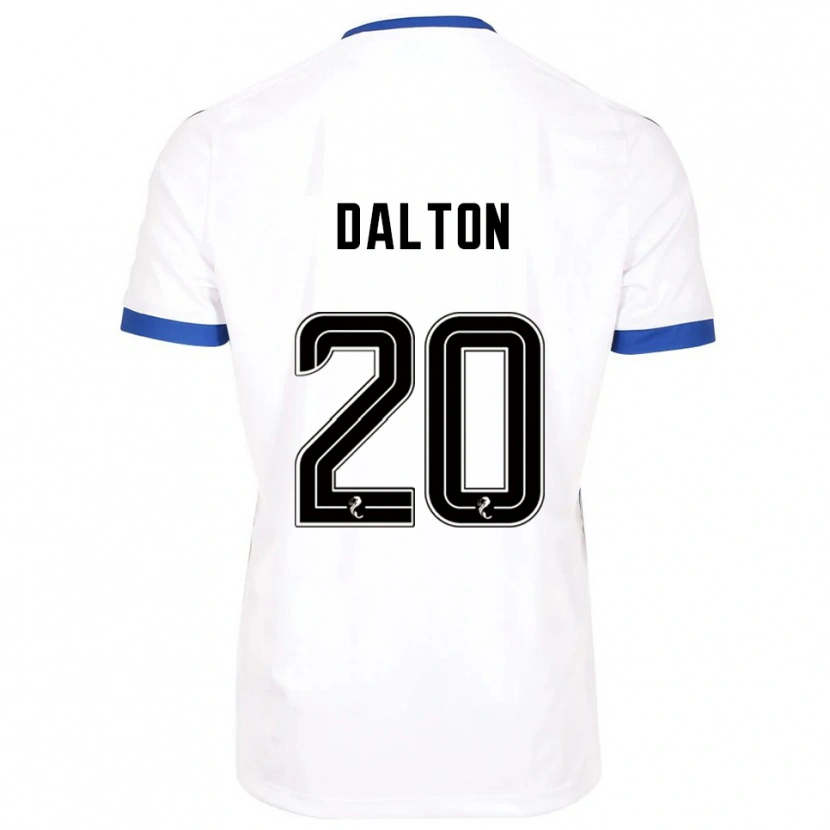 Danxen Mulher Camisola Sean Dalton #20 Branco Azul Alternativa 2025/26 Camisa