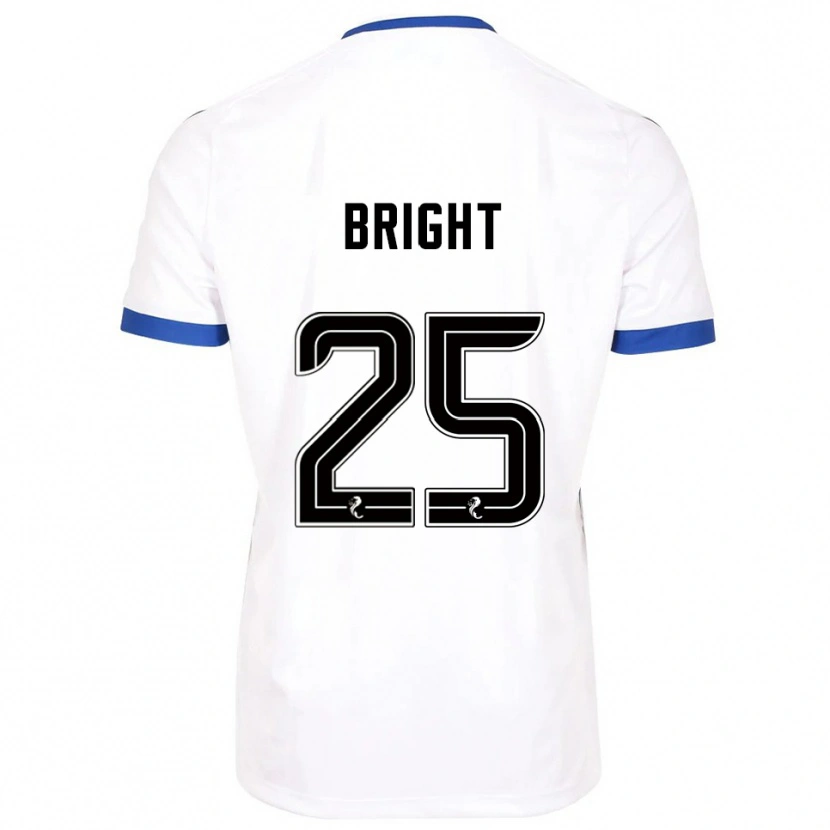 Danxen Mulher Camisola Scott Bright #25 Branco Azul Alternativa 2025/26 Camisa