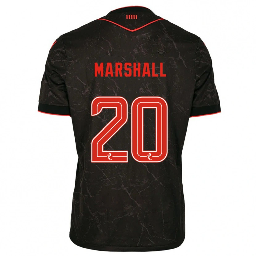 Danxen Mulher Camisola Lewis Marshall #20 Preto Vermelho Alternativa 2025/26 Camisa