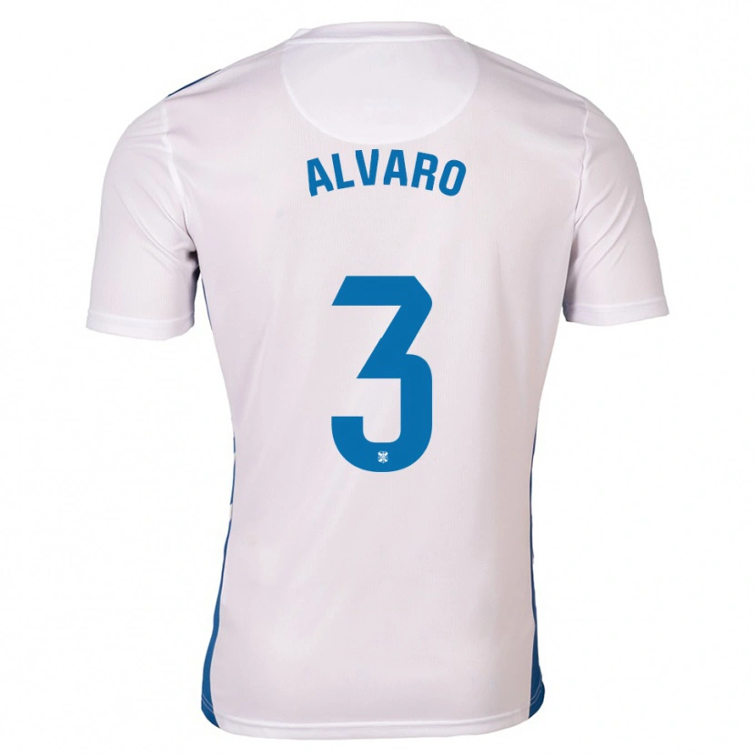Danxen Criança Camisola Álvaro González #3 Branco Azul Principal 2025/26 Camisa