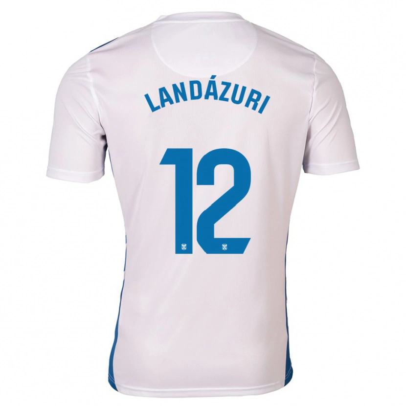 Danxen Criança Camisola Anthony Landázuri #12 Branco Azul Principal 2025/26 Camisa