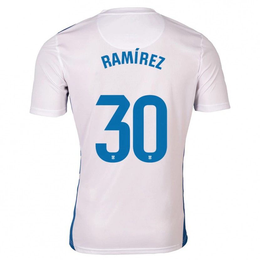 Danxen Criança Camisola Álex Ramírez #30 Branco Azul Principal 2025/26 Camisa