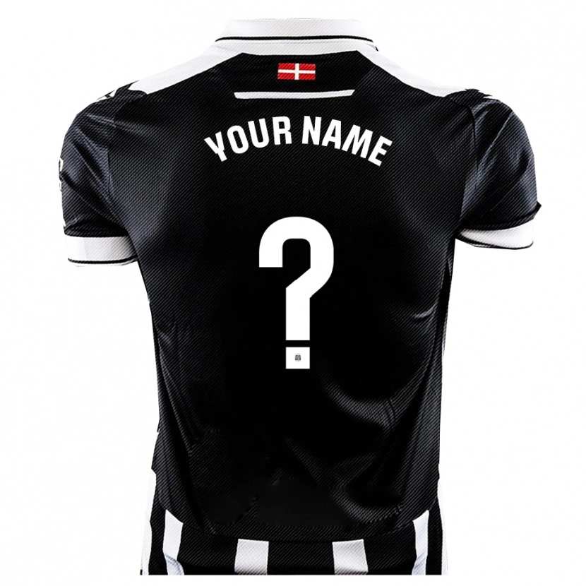 Danxen Criança Camisola Seu Nome #0 Preto Branco Principal 2025/26 Camisa