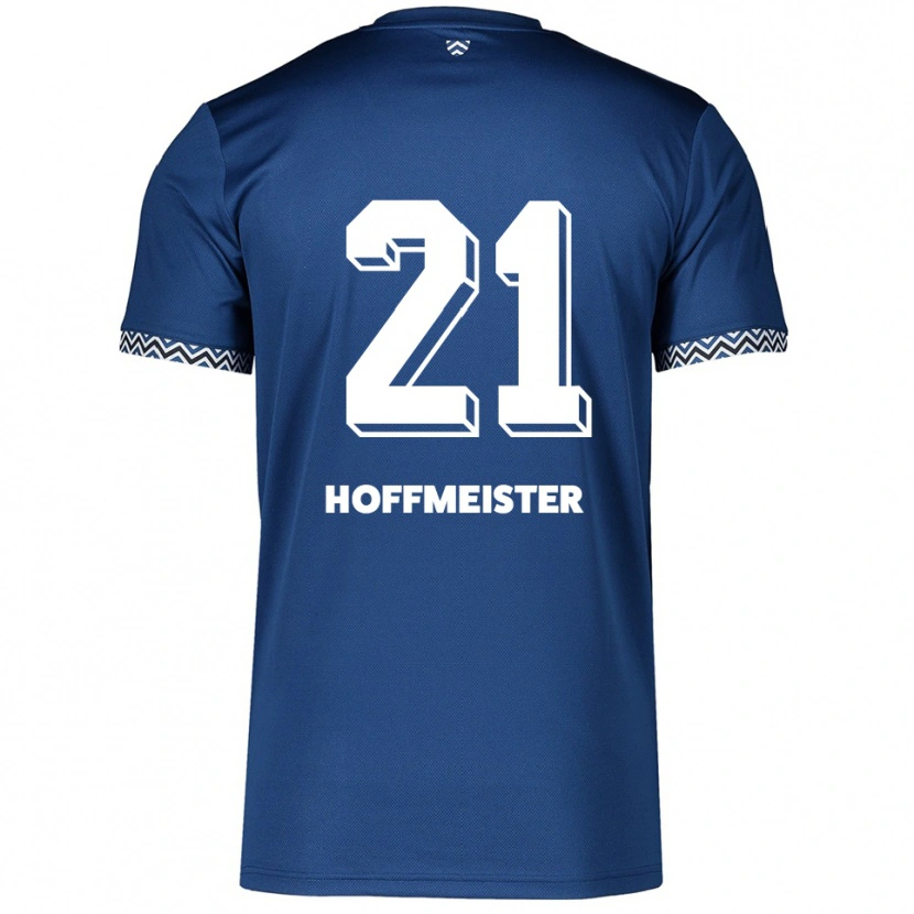 Danxen Criança Camisola Milan Hoffmeister #21 Azul Marinho Branco Principal 2025/26 Camisa