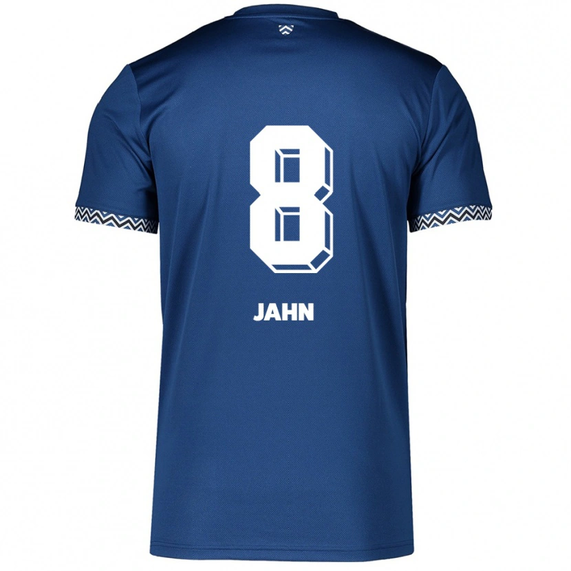 Danxen Criança Camisola Pamela Jahn #8 Azul Marinho Branco Principal 2025/26 Camisa