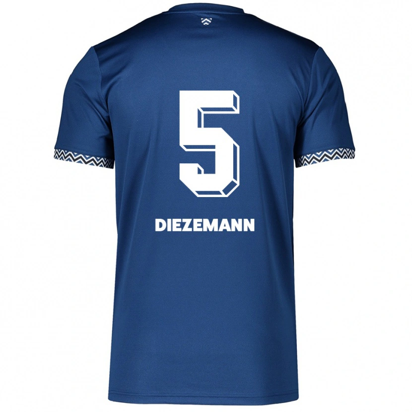 Danxen Criança Camisola Yoost Diezemann #5 Azul Marinho Branco Principal 2025/26 Camisa