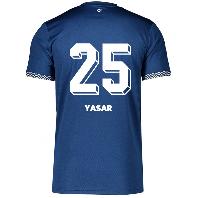 Danxen Criança Camisola Eyyüb Yasar #25 Azul Marinho Branco Principal 2025/26 Camisa