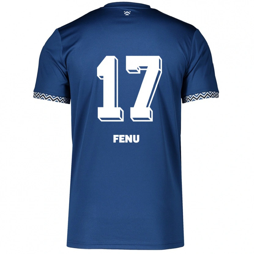 Danxen Criança Camisola Inci Fenu #17 Azul Marinho Branco Principal 2025/26 Camisa