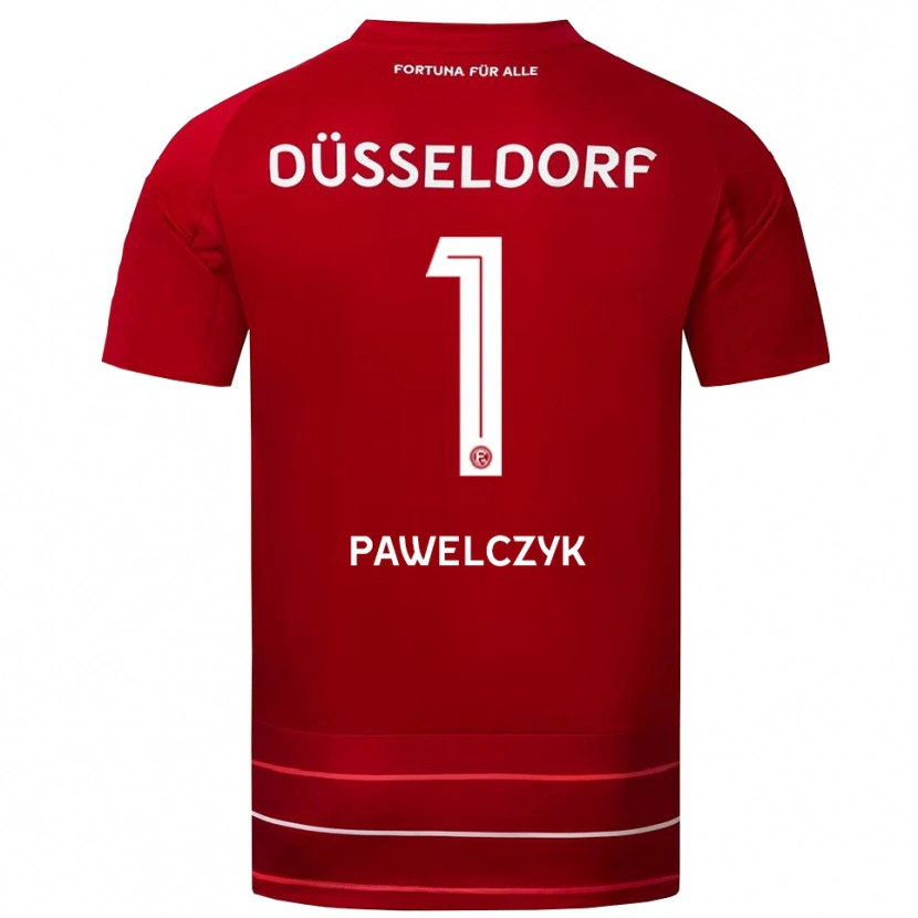 Danxen Criança Camisola Tobias Pawelczyk #1 Vermelho Branco Principal 2025/26 Camisa