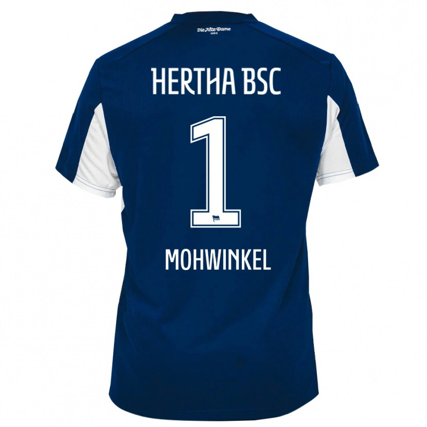 Danxen Criança Camisola Maximilian Mohwinkel #1 Branco Azul Principal 2025/26 Camisa