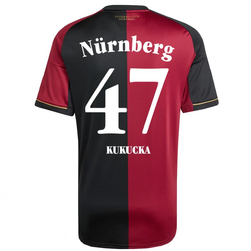 Danxen Criança Camisola Michal Kukucka #47 Borgonha Preto Principal 2025/26 Camisa