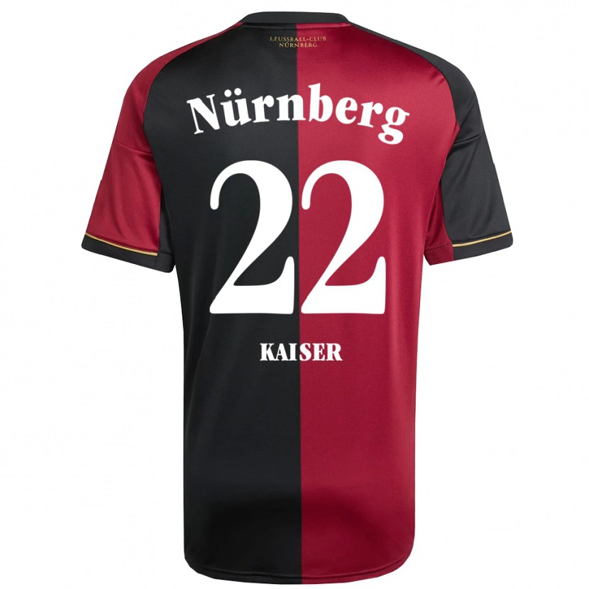 Danxen Criança Camisola Noel Kaiser #22 Borgonha Preto Principal 2025/26 Camisa
