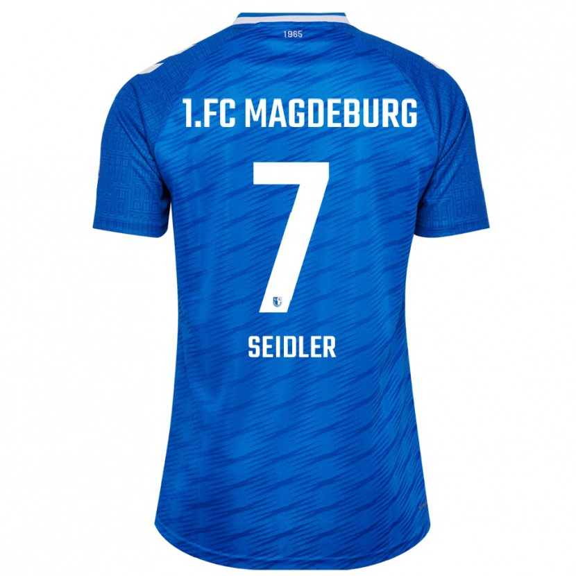 Danxen Criança Camisola Wiebke Seidler #7 Azul Branco Principal 2025/26 Camisa