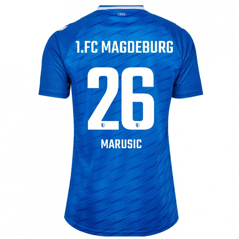 Danxen Criança Camisola Aleksa Marusic #26 Azul Branco Principal 2025/26 Camisa