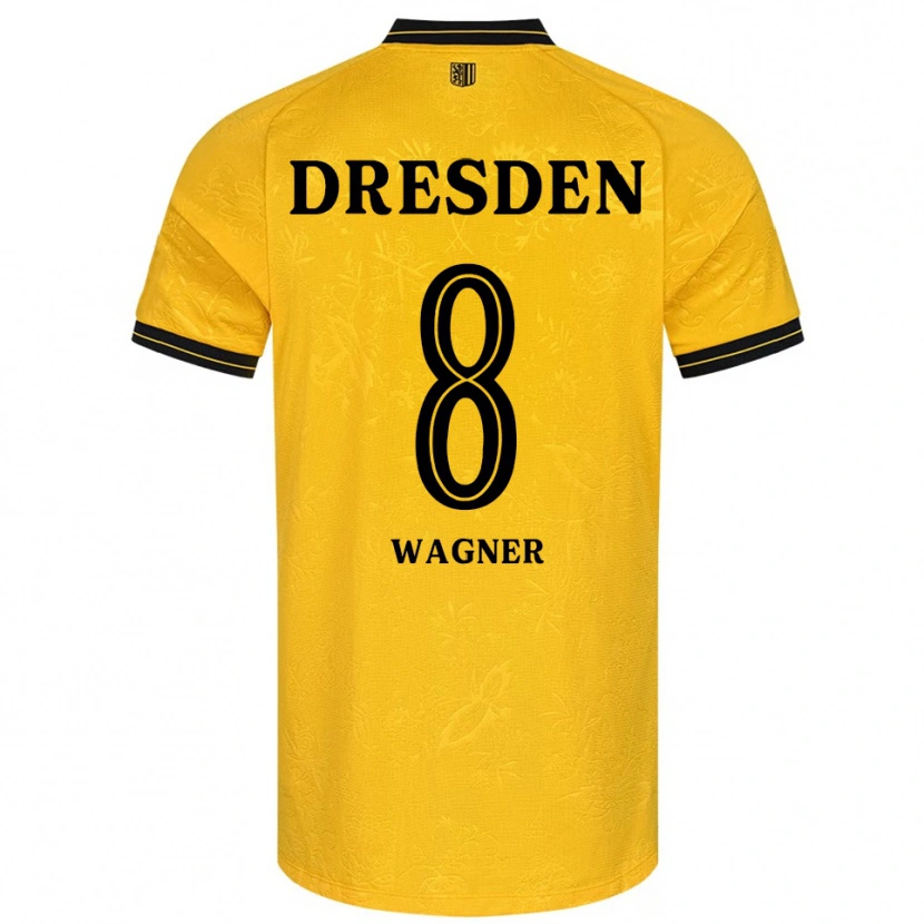 Danxen Criança Camisola Robert Wagner #8 Amarelo Preto Principal 2025/26 Camisa