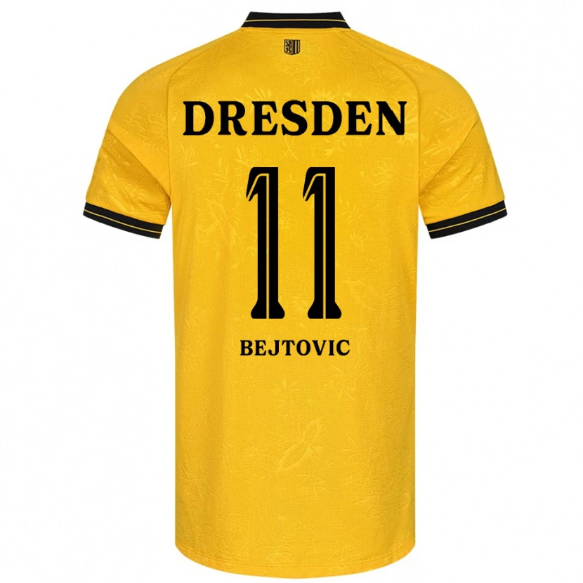 Danxen Criança Camisola Alen Bejtovic #11 Amarelo Preto Principal 2025/26 Camisa
