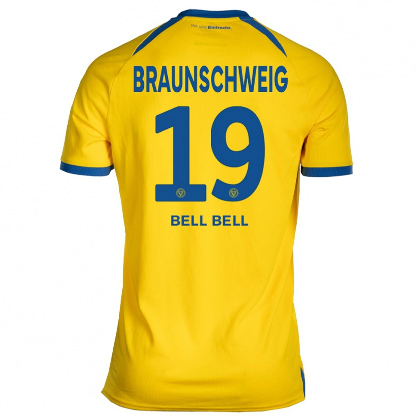 Danxen Criança Camisola Leon Bell Bell #19 Amarelo Azul Principal 2025/26 Camisa