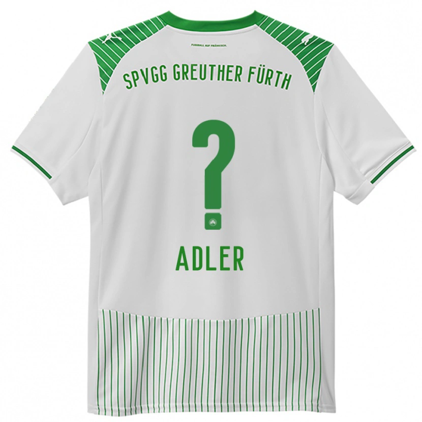 Danxen Criança Camisola Juliana Adler #0 Branco Verde Principal 2025/26 Camisa
