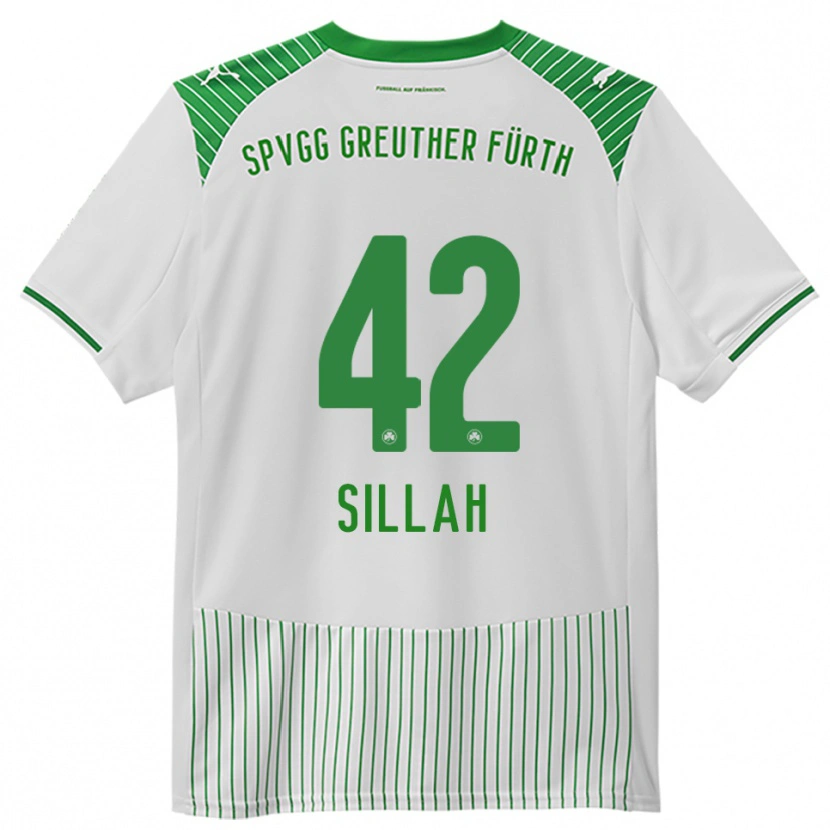 Danxen Criança Camisola Omar Sillah #42 Branco Verde Principal 2025/26 Camisa
