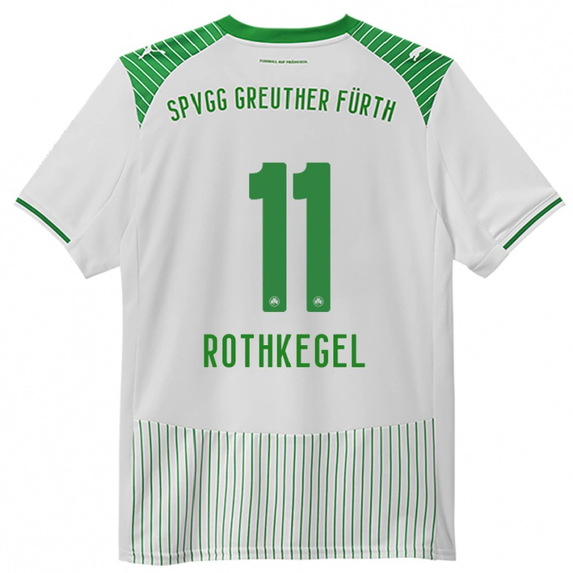 Danxen Criança Camisola Henri Rothkegel #11 Branco Verde Principal 2025/26 Camisa