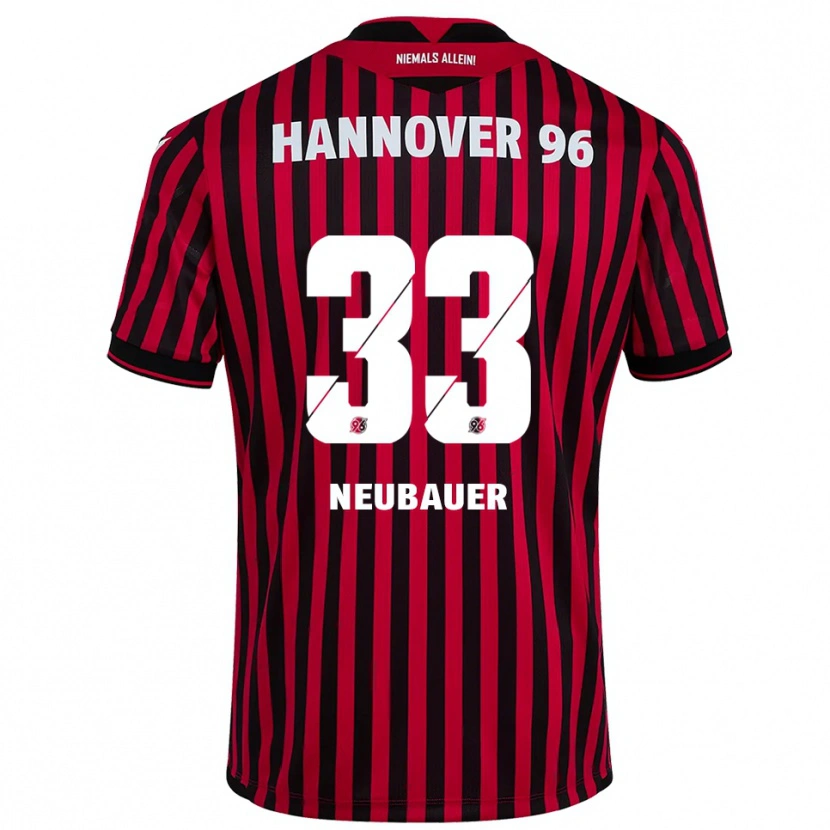 Danxen Criança Camisola Maurice Neubauer #33 Vermelho Preto Principal 2025/26 Camisa