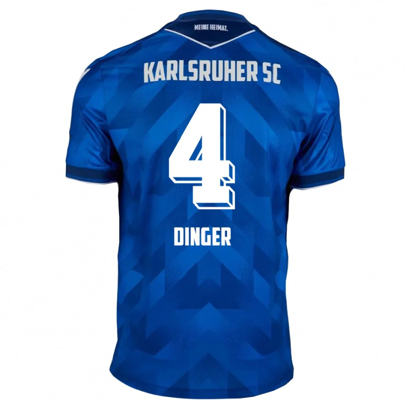 Danxen Criança Camisola Marlon Dinger #4 Azul Branco Principal 2025/26 Camisa