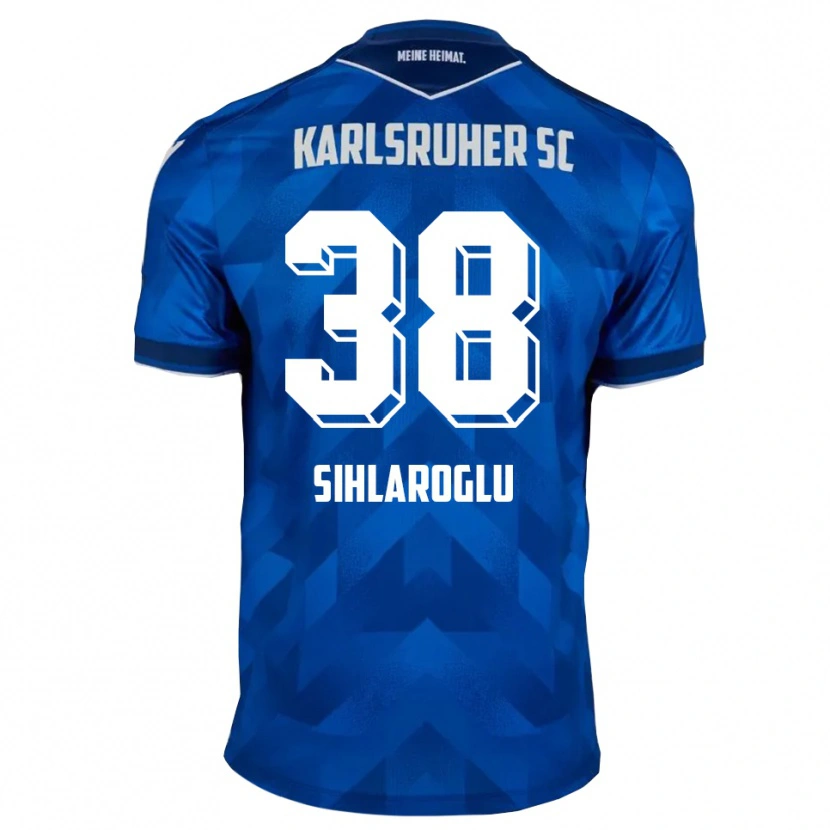 Danxen Criança Camisola Efe-Kaan Sihlaroglu #38 Azul Branco Principal 2025/26 Camisa