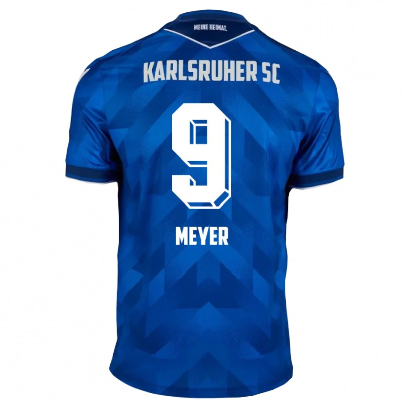 Danxen Criança Camisola John Meyer #9 Azul Branco Principal 2025/26 Camisa
