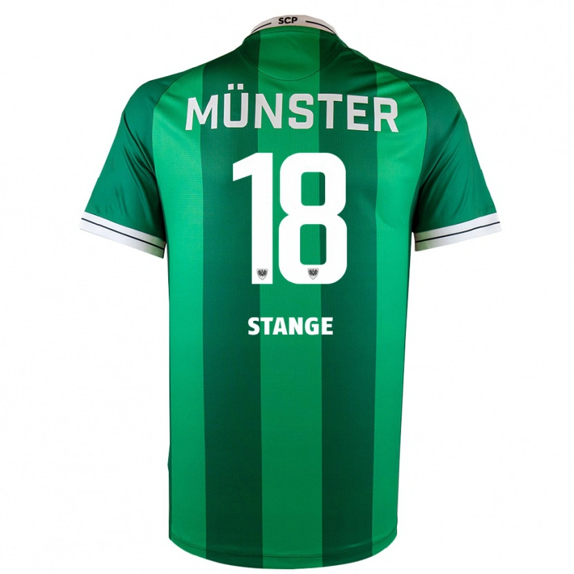 Danxen Criança Camisola Anton Stange #18 Verde Branco Principal 2025/26 Camisa