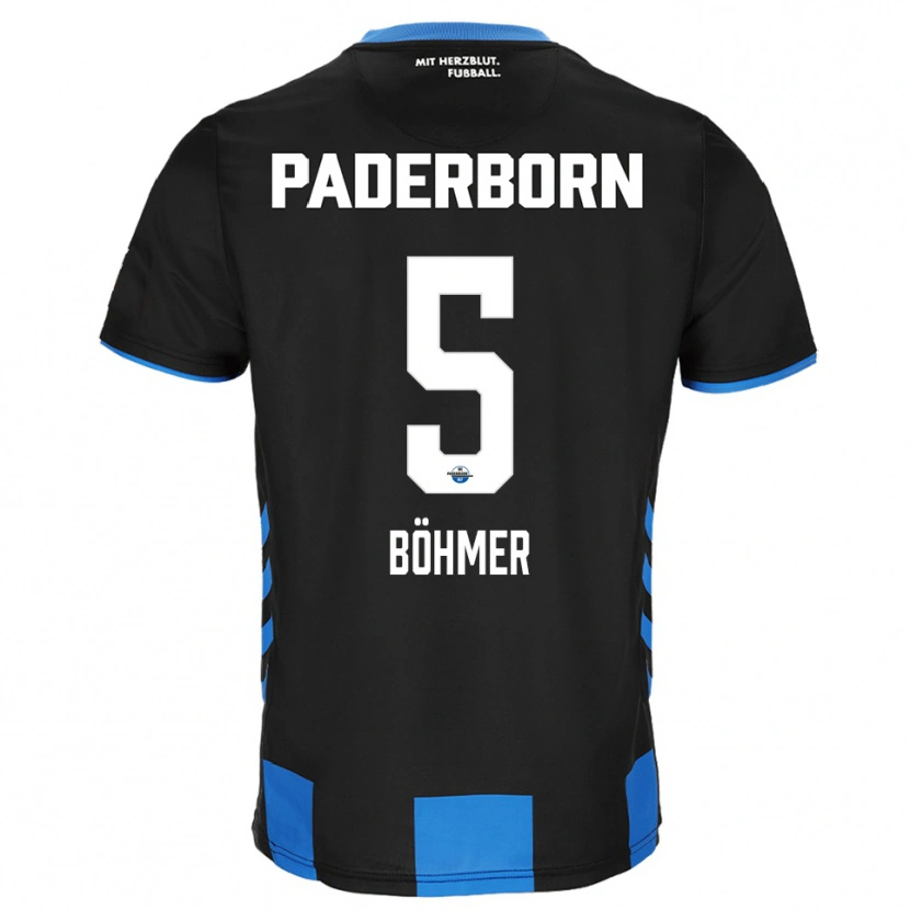 Danxen Criança Camisola Tim Böhmer #5 Preto Azul Principal 2025/26 Camisa