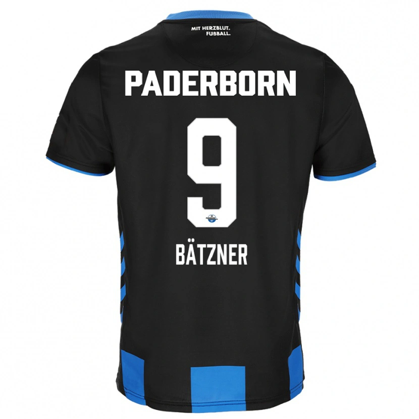 Danxen Criança Camisola Nick Bätzner #9 Preto Azul Principal 2025/26 Camisa