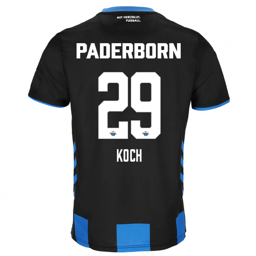 Danxen Criança Camisola Henrik Koch #29 Preto Azul Principal 2025/26 Camisa