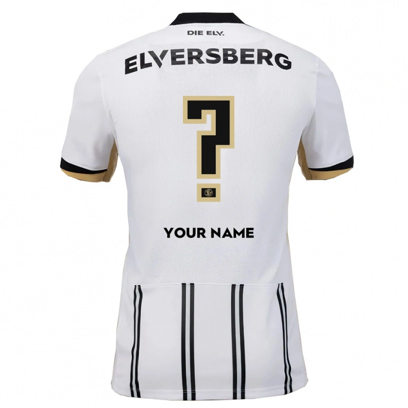 Danxen Criança Camisola Seu Nome #0 Branco Preto Principal 2025/26 Camisa