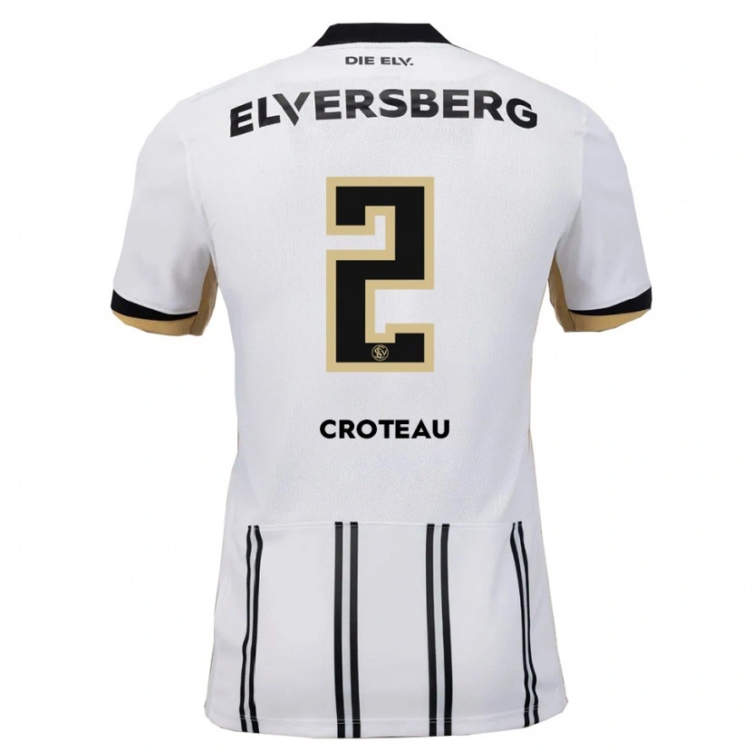 Danxen Criança Camisola Jenna Croteau #2 Branco Preto Principal 2025/26 Camisa