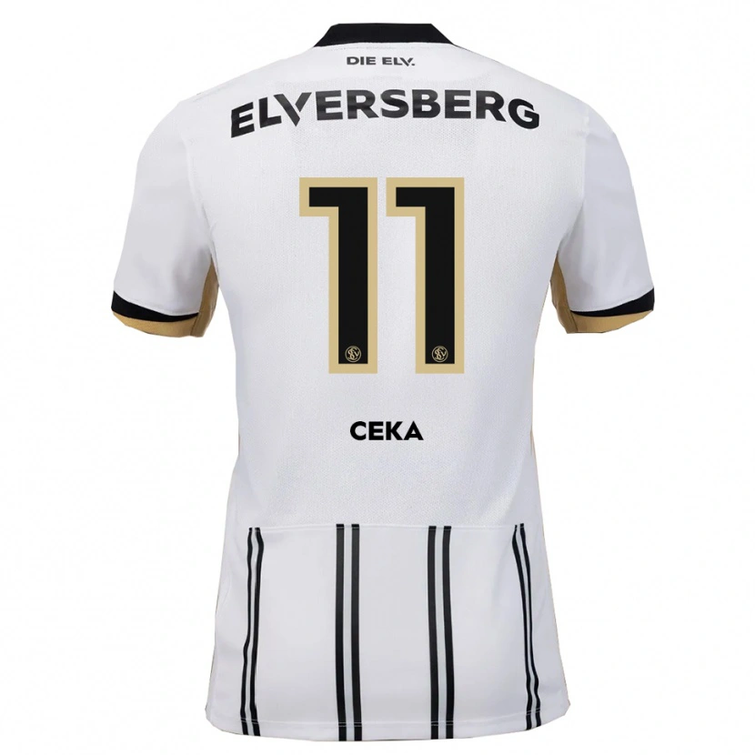 Danxen Criança Camisola Jason Ceka #11 Branco Preto Principal 2025/26 Camisa