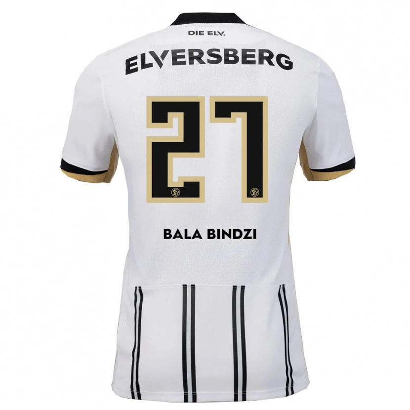 Danxen Criança Camisola Corneille Bala Bindzi #27 Branco Preto Principal 2025/26 Camisa