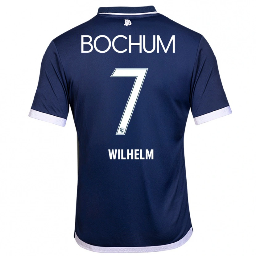Danxen Criança Camisola Mara Wilhelm #7 Azul Marinho Branco Principal 2025/26 Camisa