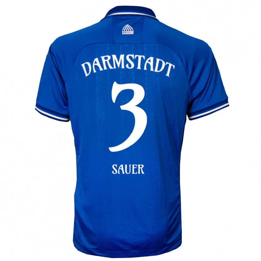 Danxen Criança Camisola Nick Sauer #3 Azul Branco Principal 2025/26 Camisa