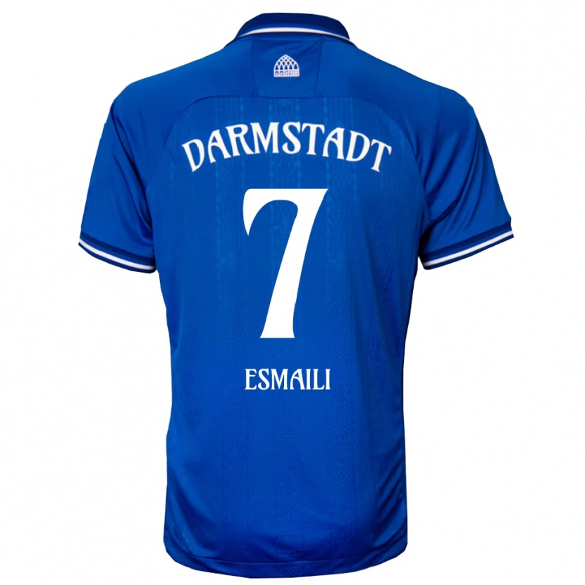 Danxen Criança Camisola Ali Esmaili #7 Azul Branco Principal 2025/26 Camisa