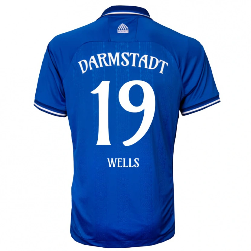 Danxen Criança Camisola Finnley Wells #19 Azul Branco Principal 2025/26 Camisa