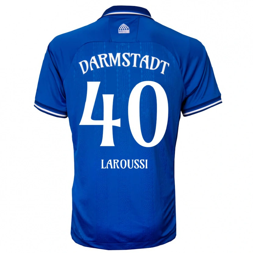 Danxen Criança Camisola Devin Laroussi #40 Azul Branco Principal 2025/26 Camisa