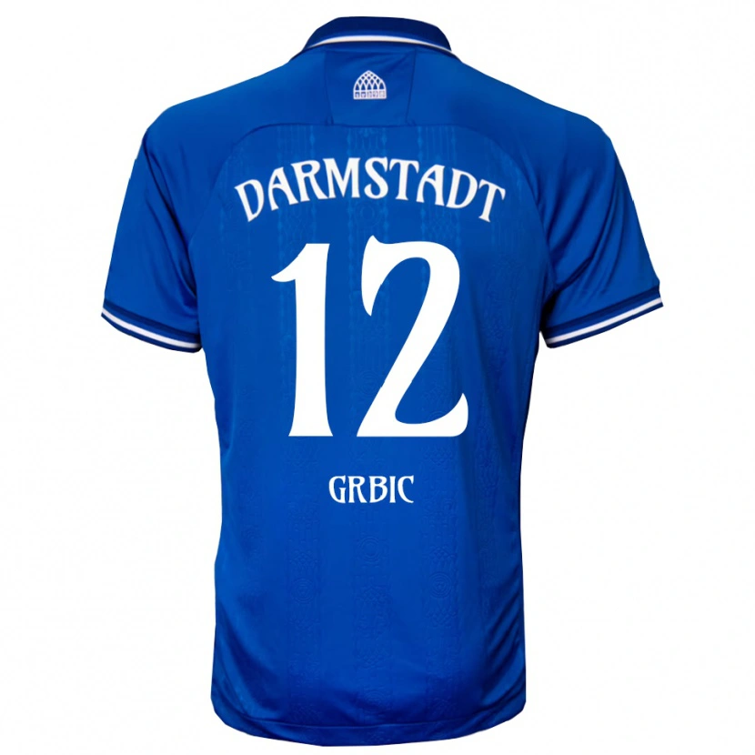 Danxen Criança Camisola Viktor Grbic #12 Azul Branco Principal 2025/26 Camisa