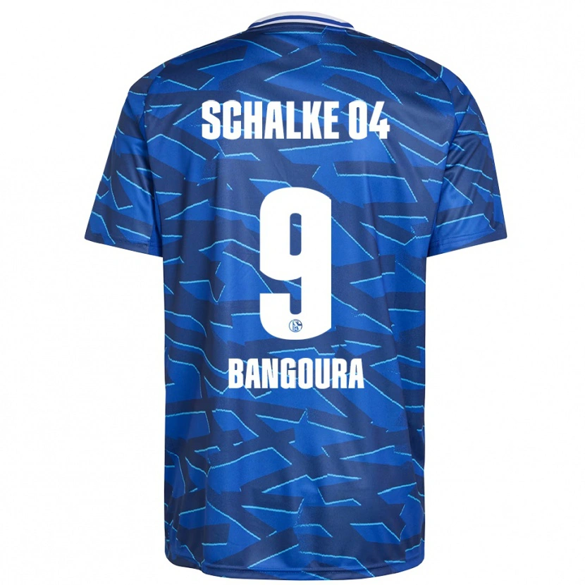 Danxen Criança Camisola Aboubacar Bangoura #9 Azul Royal Branco Principal 2025/26 Camisa