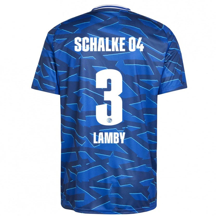 Danxen Criança Camisola Max Lamby #3 Azul Royal Branco Principal 2025/26 Camisa
