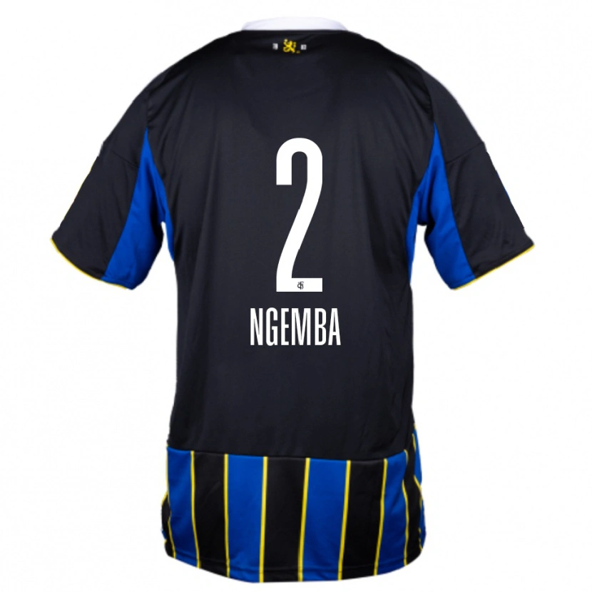 Danxen Criança Camisola Dejan Ngemba #2 Azul Preto Amarelo Principal 2025/26 Camisa